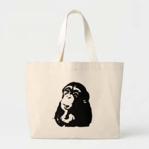 Chimpanzking Chimpanzee, pop Art Thinking Jumbo Tygkasse