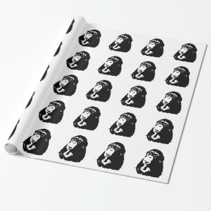 Chimpanzking Chimpanzee, pop Art Thinking Presentpapper