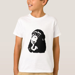 Chimpanzking Chimpanzee, pop Art Thinking T Shirt