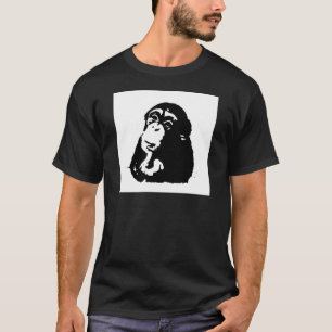 Chimpanzking Chimpanzee, pop Art Thinking Tee Shirt