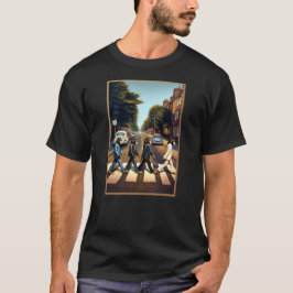 Chimps on Abbey Road Anfield, Liverpool, Förenade T Shirt