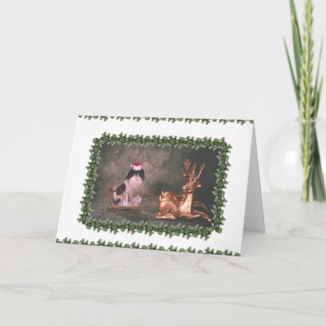 Chin jul_sleigh helgkort (Framsida)