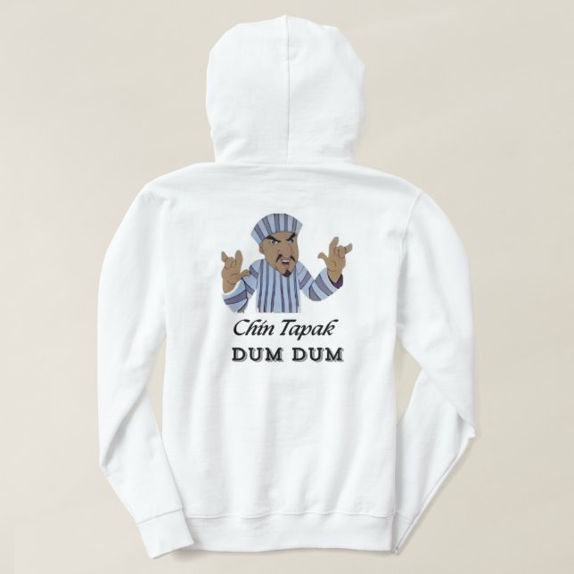Chin Tapak Dum Dum Hoodie för manar (Design baksida)