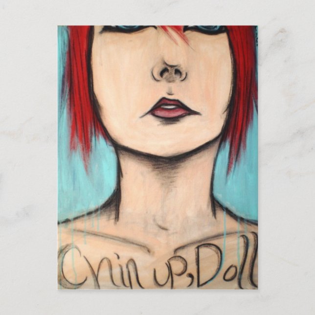 Chin Up, Doll Vykort (Framsida)