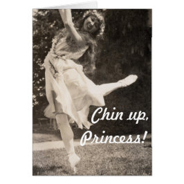 Chin Up Hippie Princess Fairy Älva Flower Krona Hälsningskort