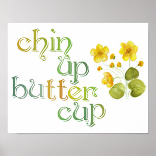 Chin Up-knapp Poster
