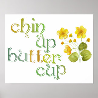 Chin Up-knapp Poster