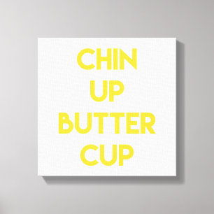 Chin-up-knapp Roligt Motivational Canvas