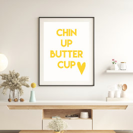 Chin up-knapp | Roligt Motivering Poster