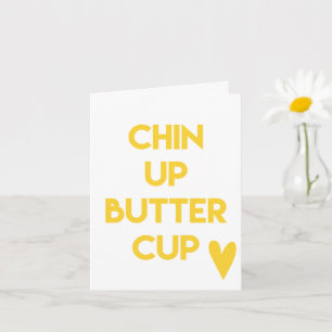 Chin up-knapp   Söt motiv Kort