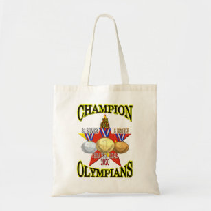 China 2020 Medals T-Shirt Tote Bag Tygkasse