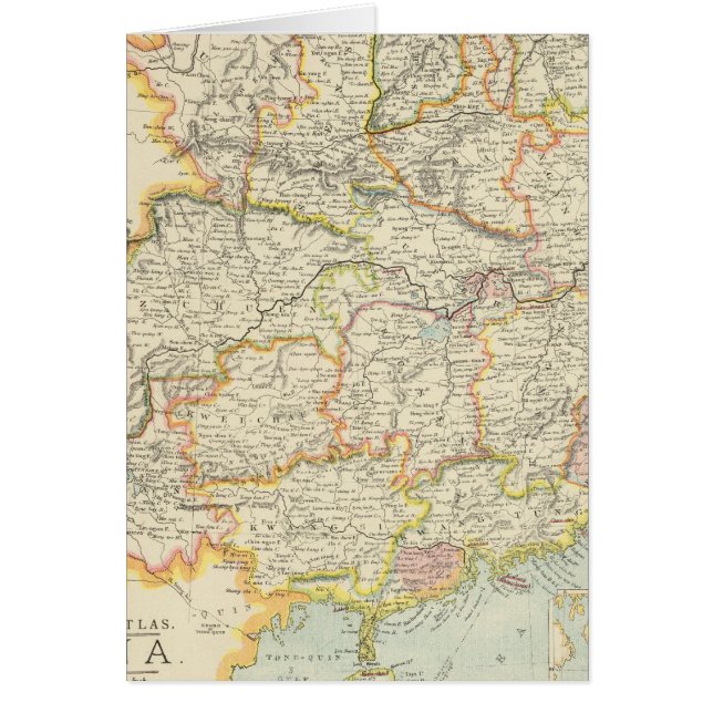 CHINA 3 HÄLSNINGSKORT (Framsidan)