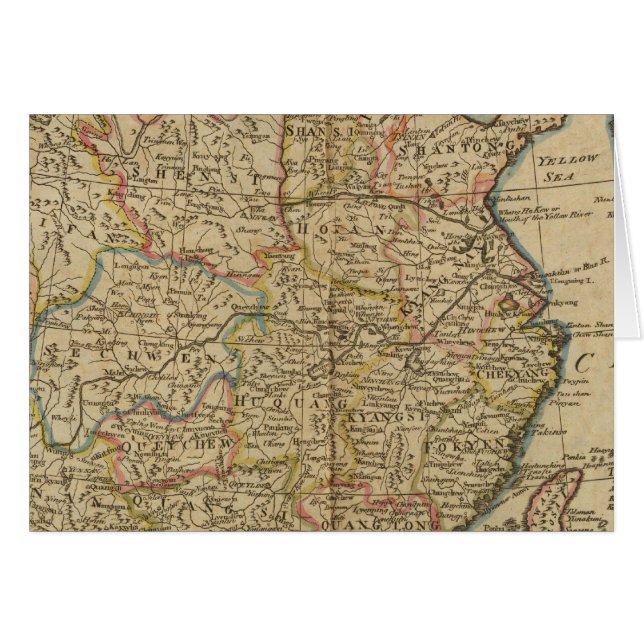 CHINA 5 HÄLSNINGSKORT (Framsidan Horizontal)