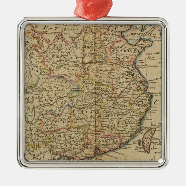 China 5 julgransprydnad metall (Framsidan)