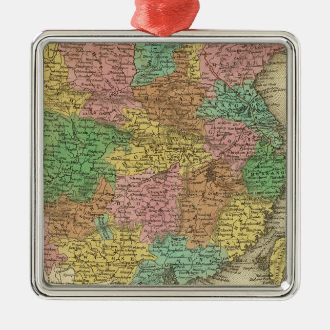 China 7 julgransprydnad metall (Framsidan)