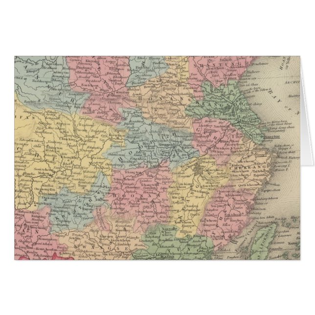 CHINA 8 HÄLSNINGSKORT (Framsidan Horizontal)