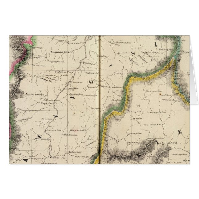 China, Asien 87 Hälsningskort (Framsidan Horizontal)