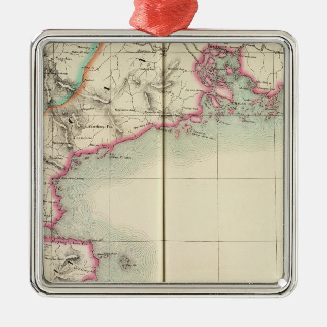 China, Asien 98 Julgransprydnad Metall (Framsidan)