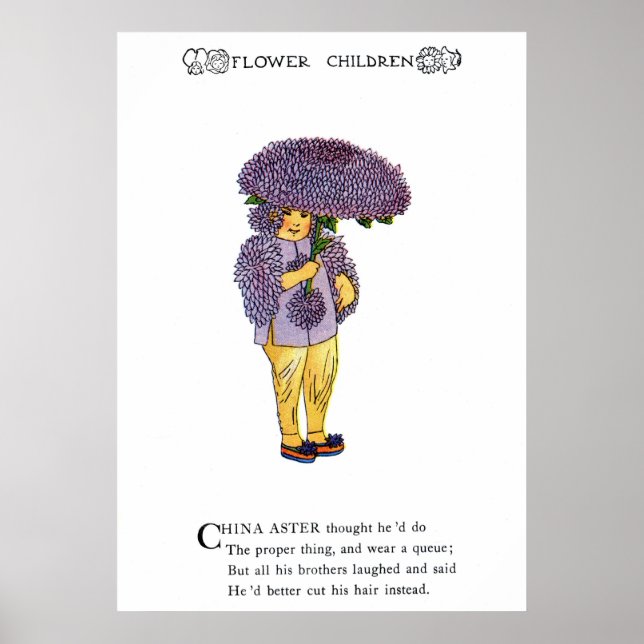China Aster Poster (Framsidan)