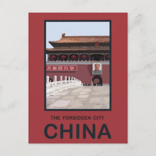 China av förbjuden stad vykort