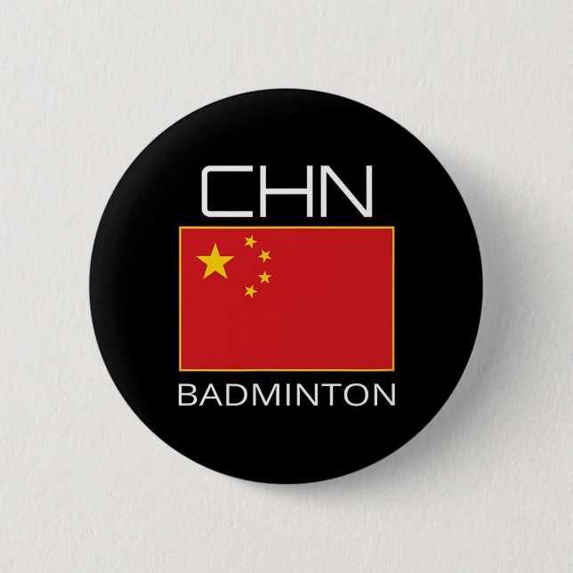 China Badminton Team Fläkt Gift China Idrottsman C Knapp (Framsida)