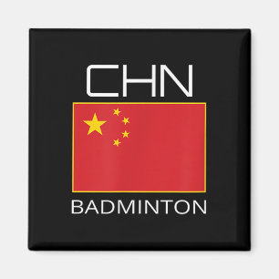 China Badminton Team Fläkt Gift China Idrottsman C Magnet