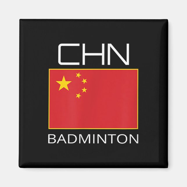 China Badminton Team Fläkt Gift China Idrottsman C Magnet (Framsidan)