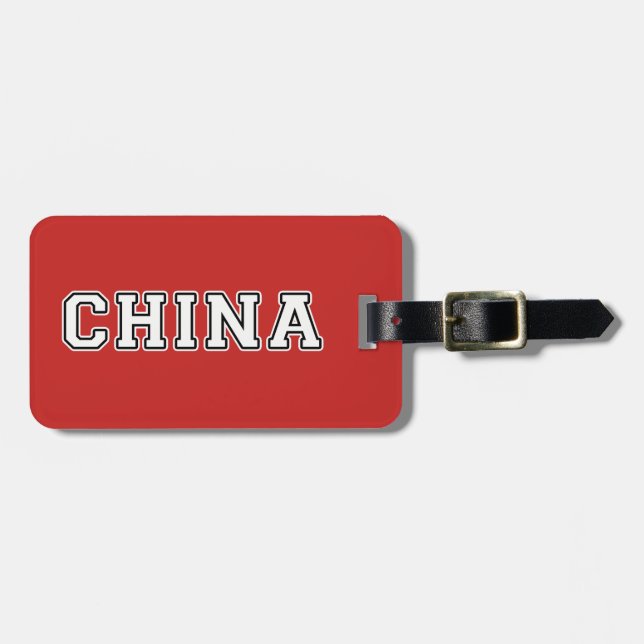 China Bagagebricka (Horisontell Framsida)