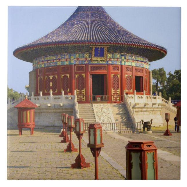 China, Beijing, Tian Tan Park, Heaven Temple Kakelplatta (Framsidan)