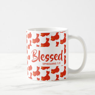 CHINA Blsed Ephesian Christian Scripture Kaffemugg