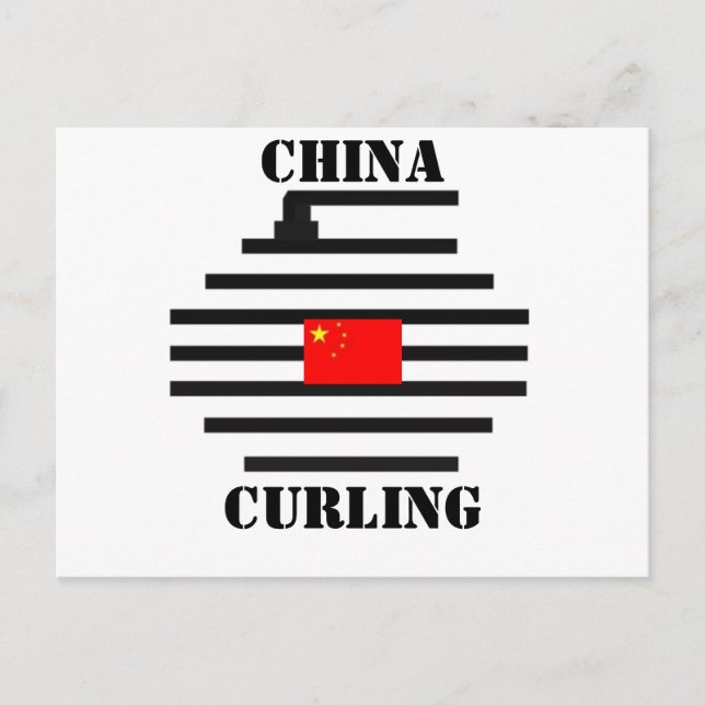 China Curling Vykort (Framsida)