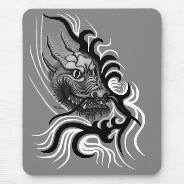 China-Drache i Tatto Stil Musmatta (Framsidan)