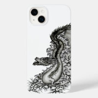 China Dragon, Black and white Design i Tattoostyl