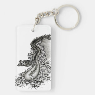 China Dragon, Black and white Design i Tattoostyl