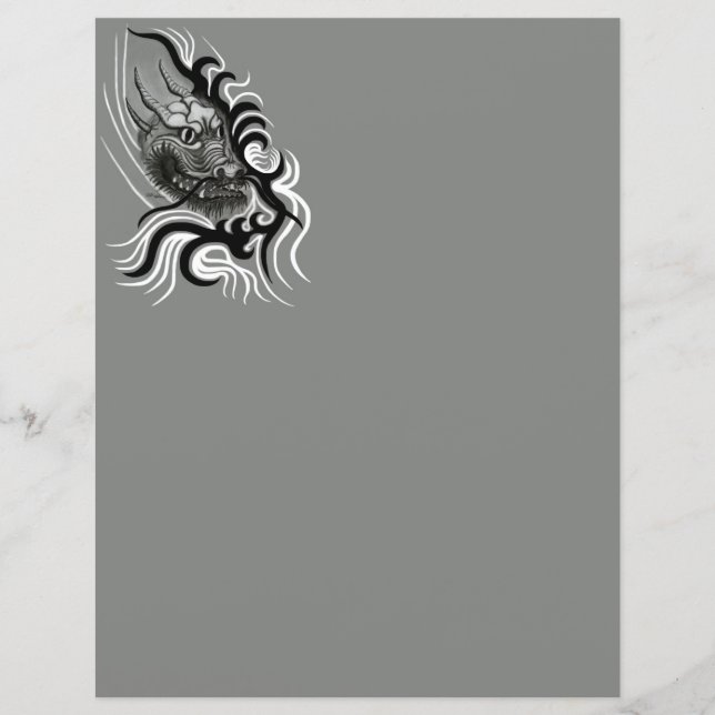 China Dragon i Tattoostyle (Framsida)