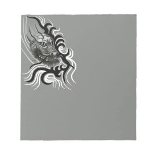 China Dragon i Tattoostyle Anteckningsblock