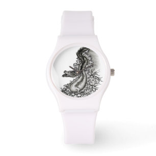 China Dragon i Tattoostyle Armbandsur