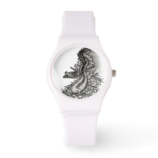 China Dragon i Tattoostyle Armbandsur (Framsida)
