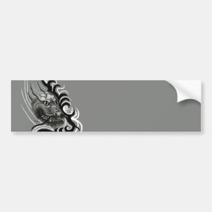 China Dragon i Tattoostyle Bildekal