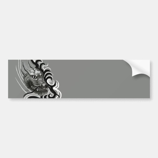 China Dragon i Tattoostyle Bildekal (Framsidan)