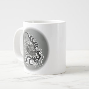 China Dragon i Tattoostyle Jumbo Mugg