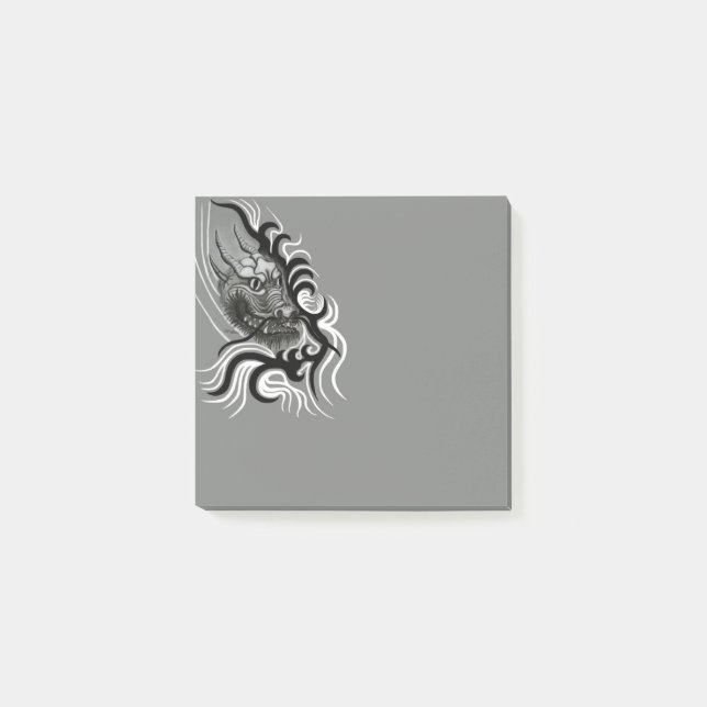 China Dragon i Tattoostyle Post-it Block (Framsida)