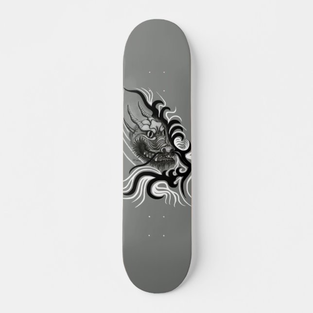 China Dragon i Tattoostyle Skateboard Bräda 21,5 Cm (Framsida)