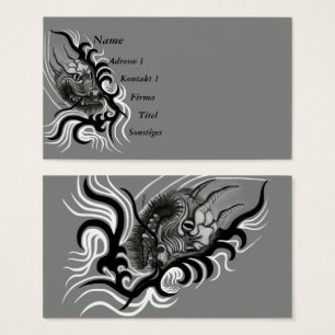 China Dragon i Tattoostyle Visitkort