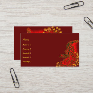 China Dragon i Tattoostyle Visitkort