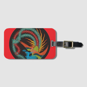 "China Dragon-Peacock" Bagagebricka