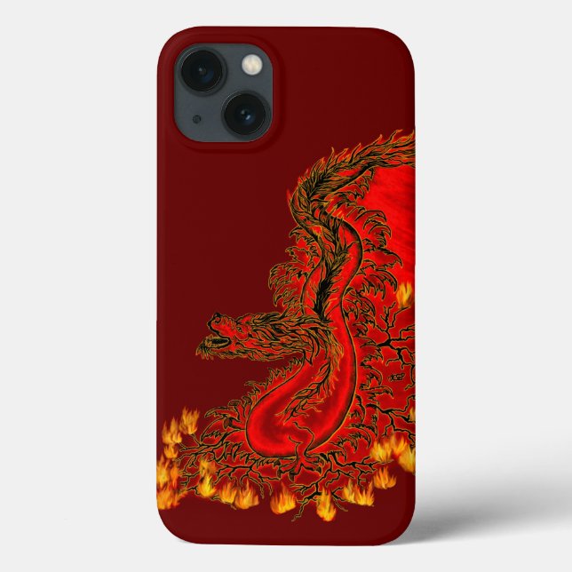 China Dragon red och guld design (Baksida)