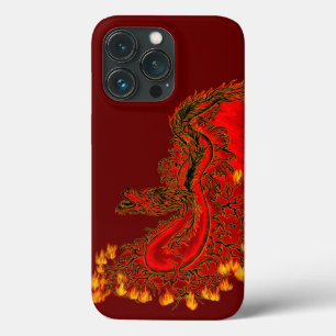 China Dragon red och guld design