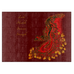 China Dragon red och guld design
