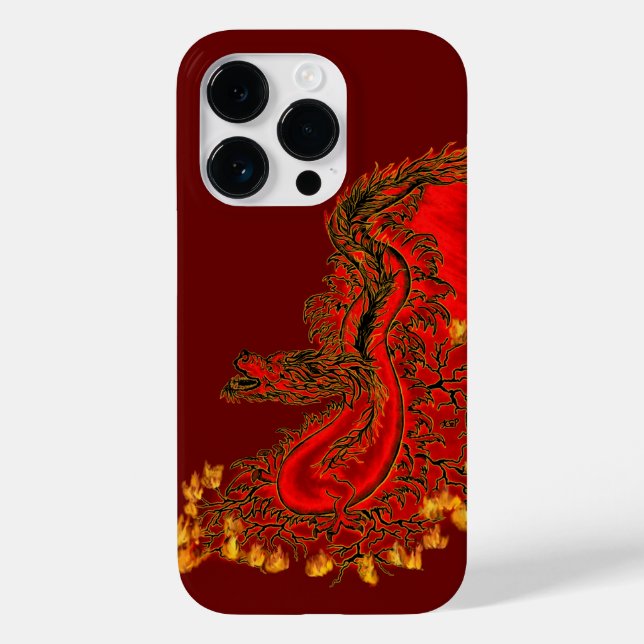 China Dragon red och guld design (Baksida)